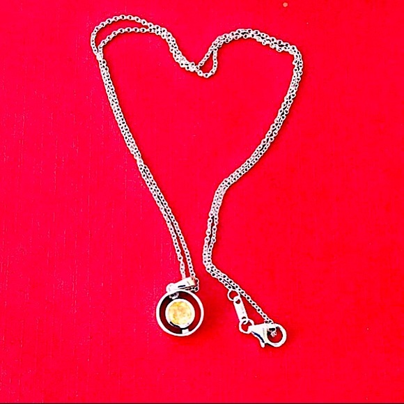 REAL Brazilian citrine pendant/Sterling Silver 💎 - Picture 2 of 9